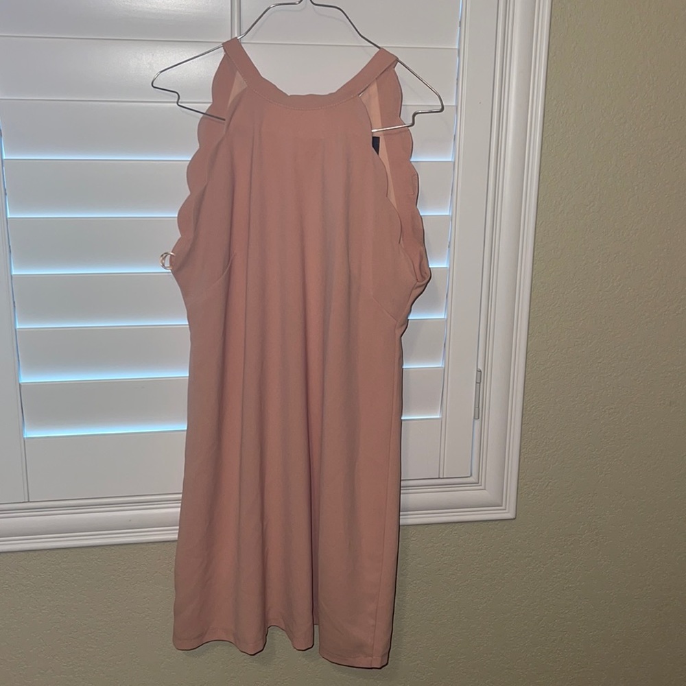 Pink scallop dress